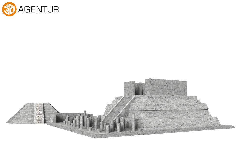 Pre Hispanic Mayan City of Chichen Itza 3D model_4