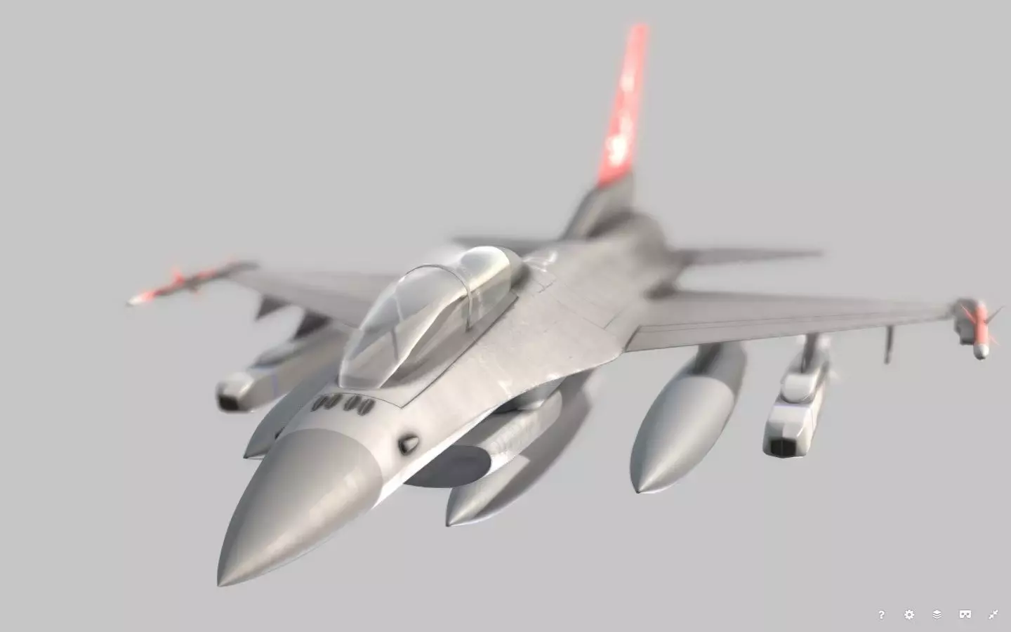 F-16 aircraft 3D model