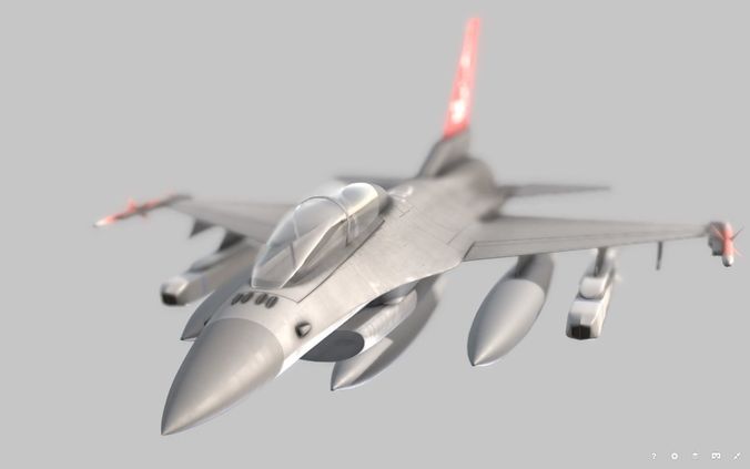 F-16 aircraft 3D model