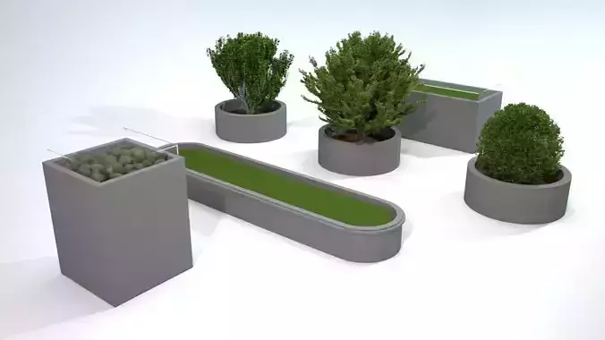 Decorative granite blocks