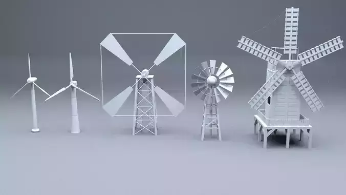 Environment Units-part-1 - 5 pieces 3D model Low-poly 3D model