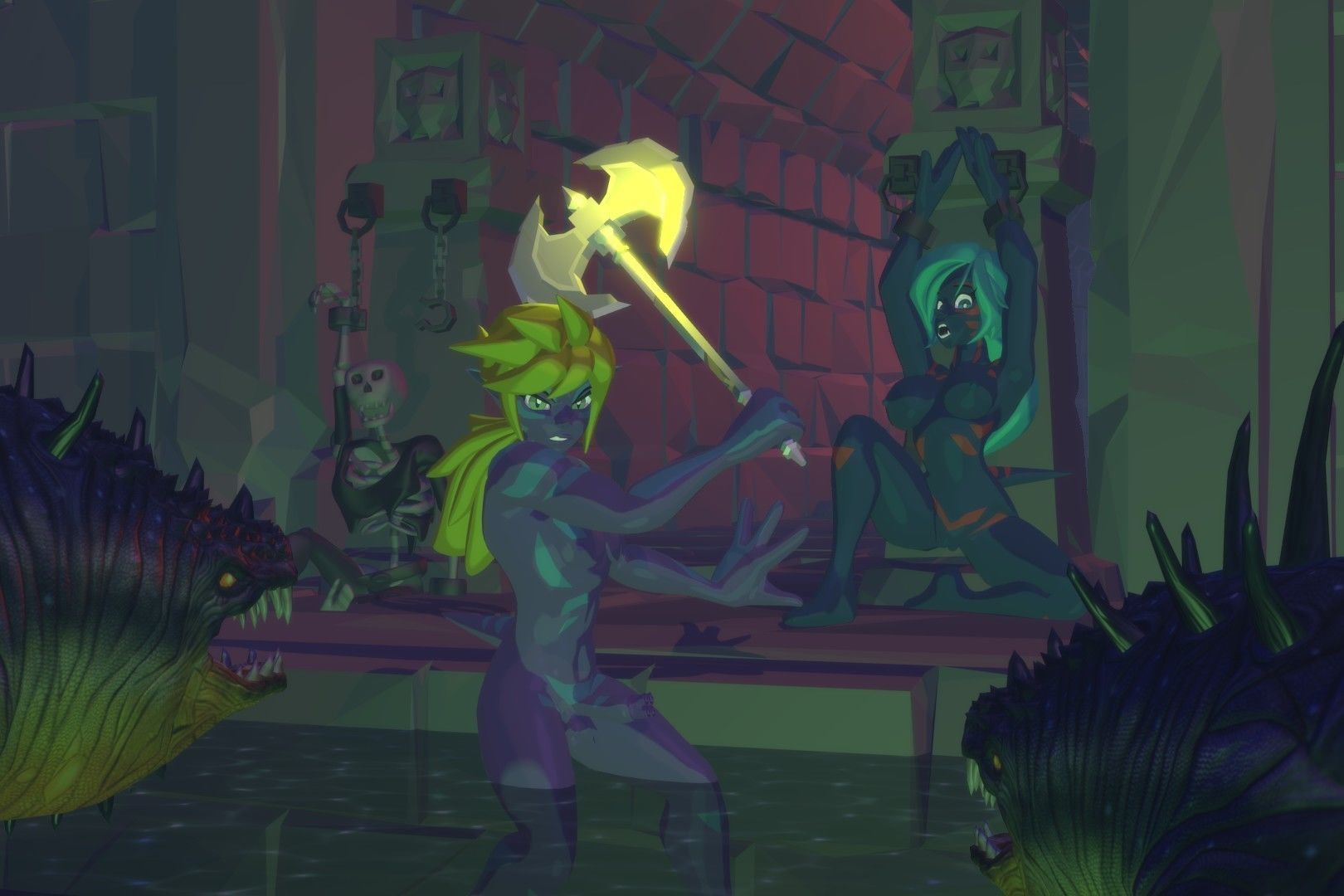 Acheron Goblin Nude Low-poly 3D model_6