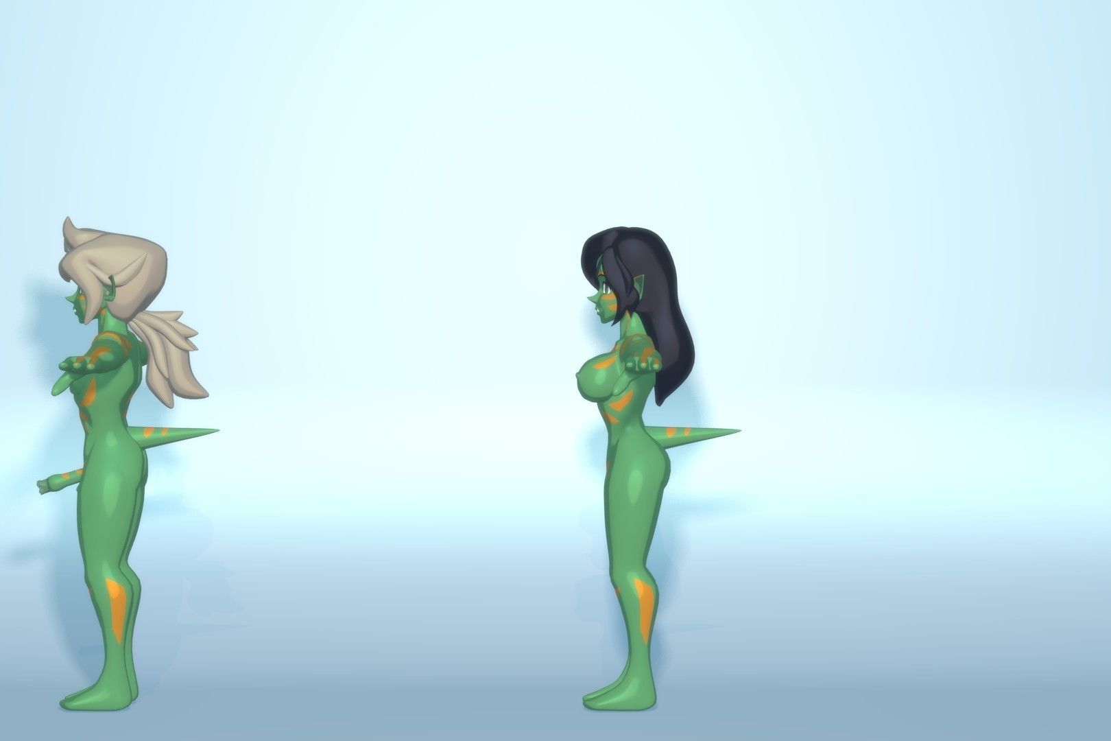 Acheron Goblin Nude Low-poly 3D model_12