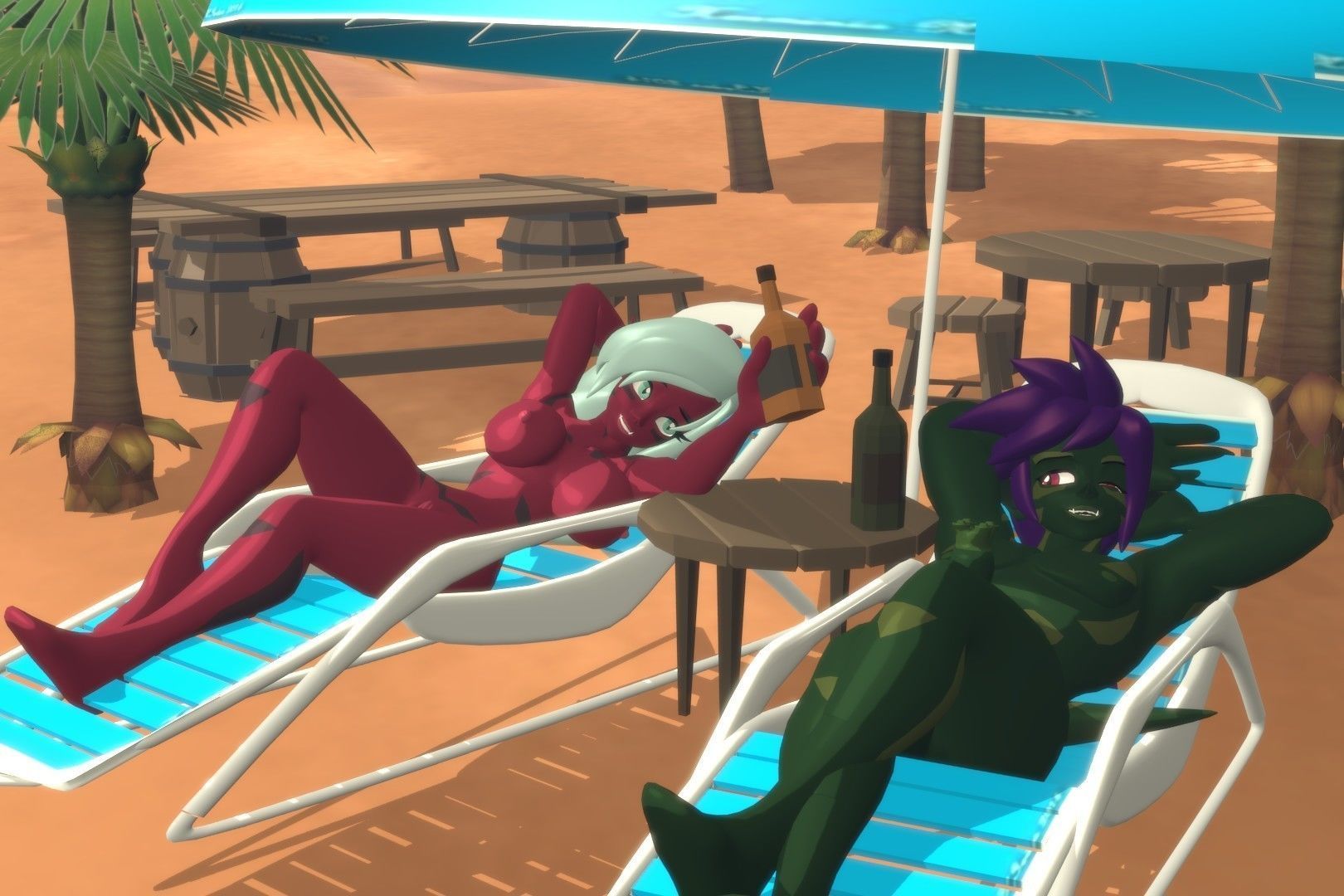 Acheron Goblin Nude Low-poly 3D model_7