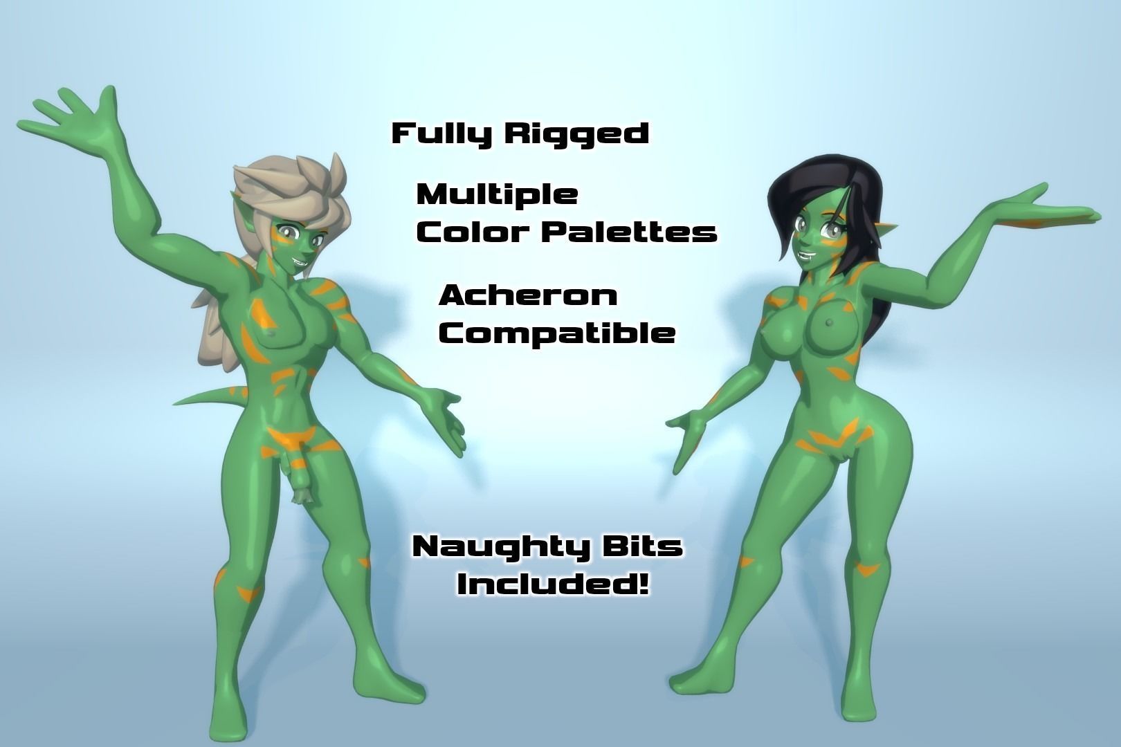 Acheron Goblin Nude Low-poly 3D model_1