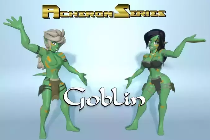Acheron Goblin Nude Low-poly 3D model