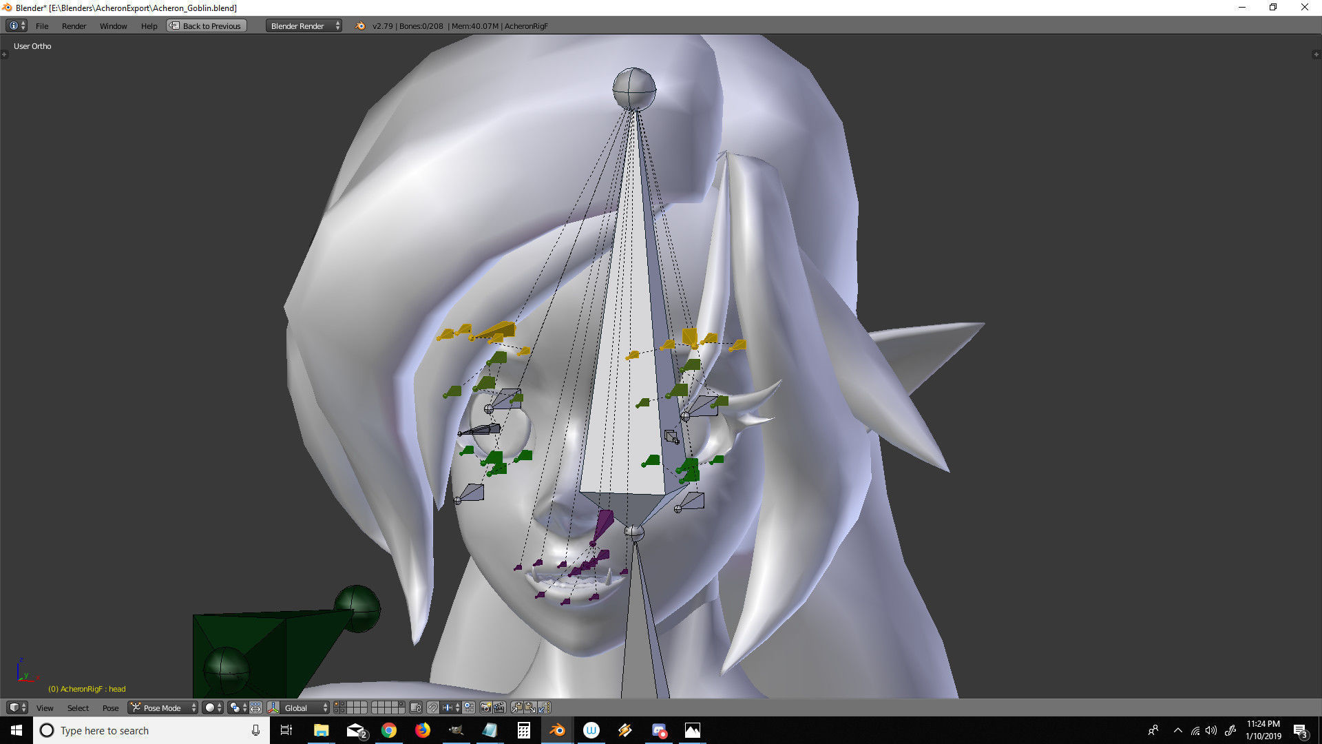 Acheron Goblin Nude Low-poly 3D model_21