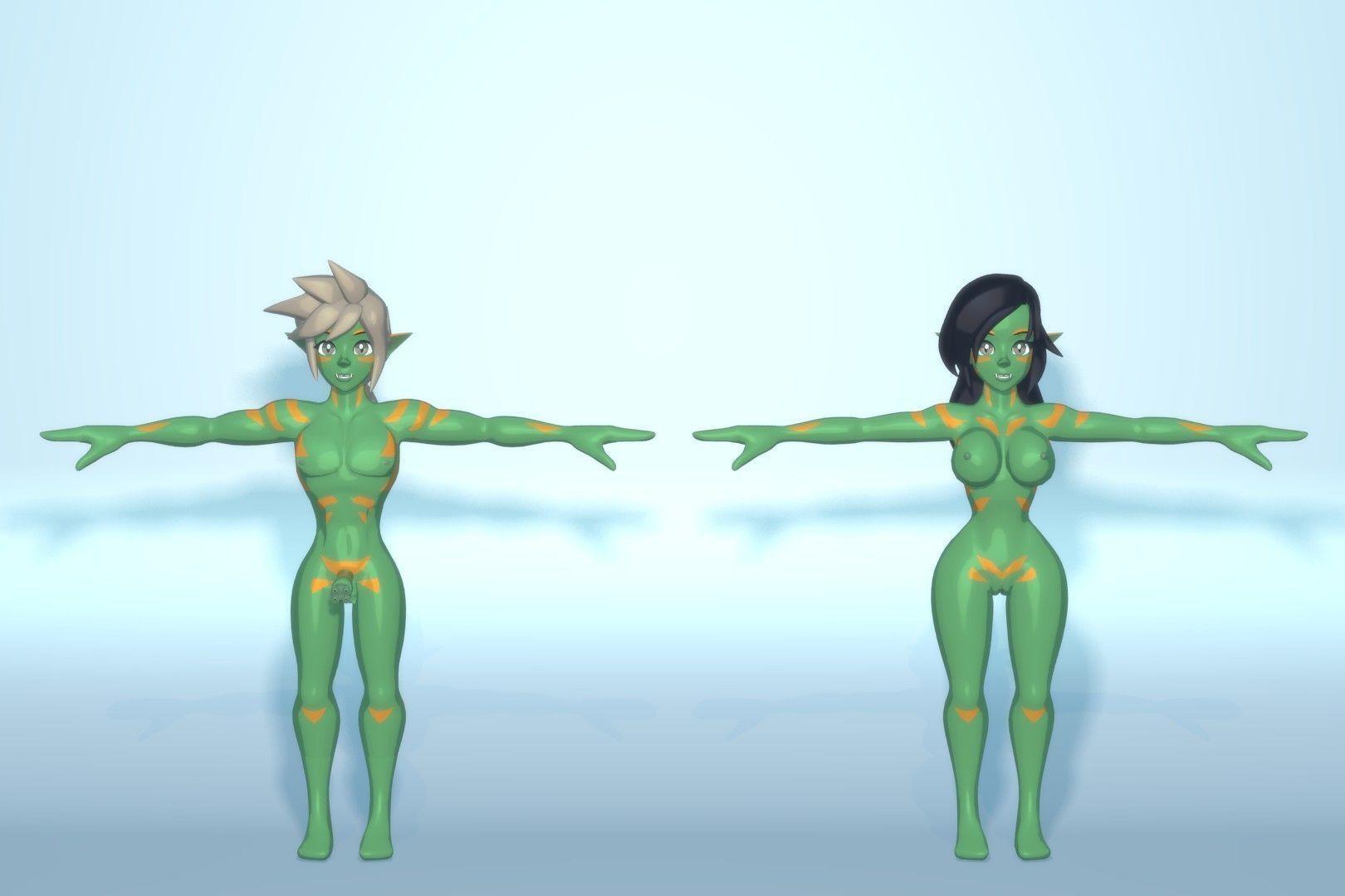 Acheron Goblin Nude Low-poly 3D model_10