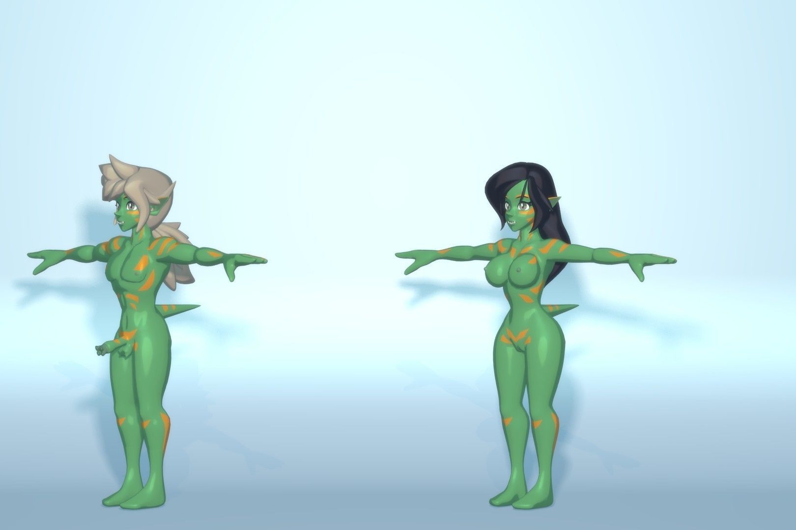 Acheron Goblin Nude Low-poly 3D model_11