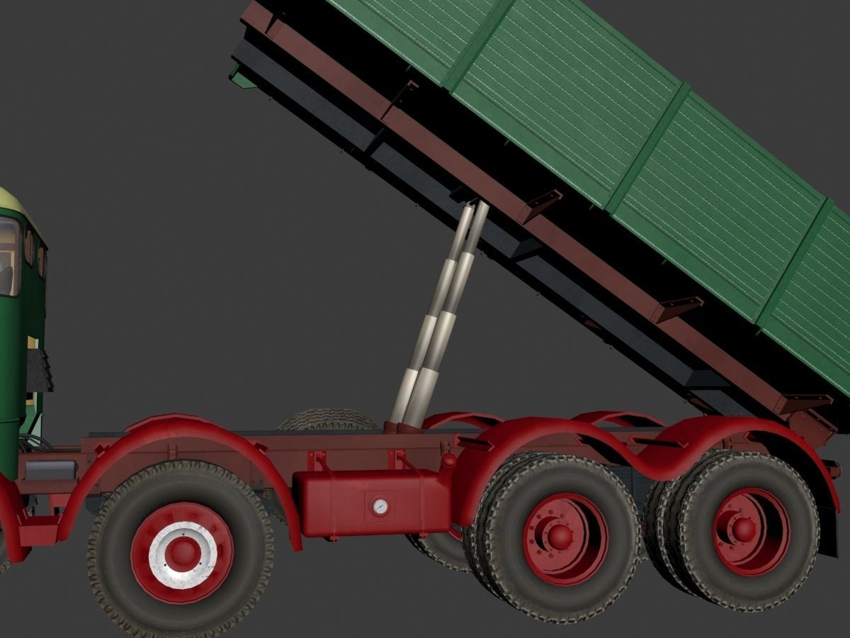 Seddon DD8 Lorry Low-poly 3D model_7