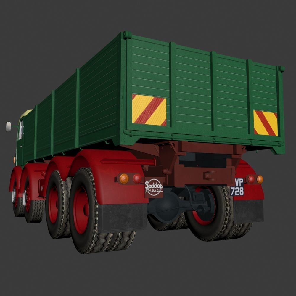 Seddon DD8 Lorry Low-poly 3D model_4
