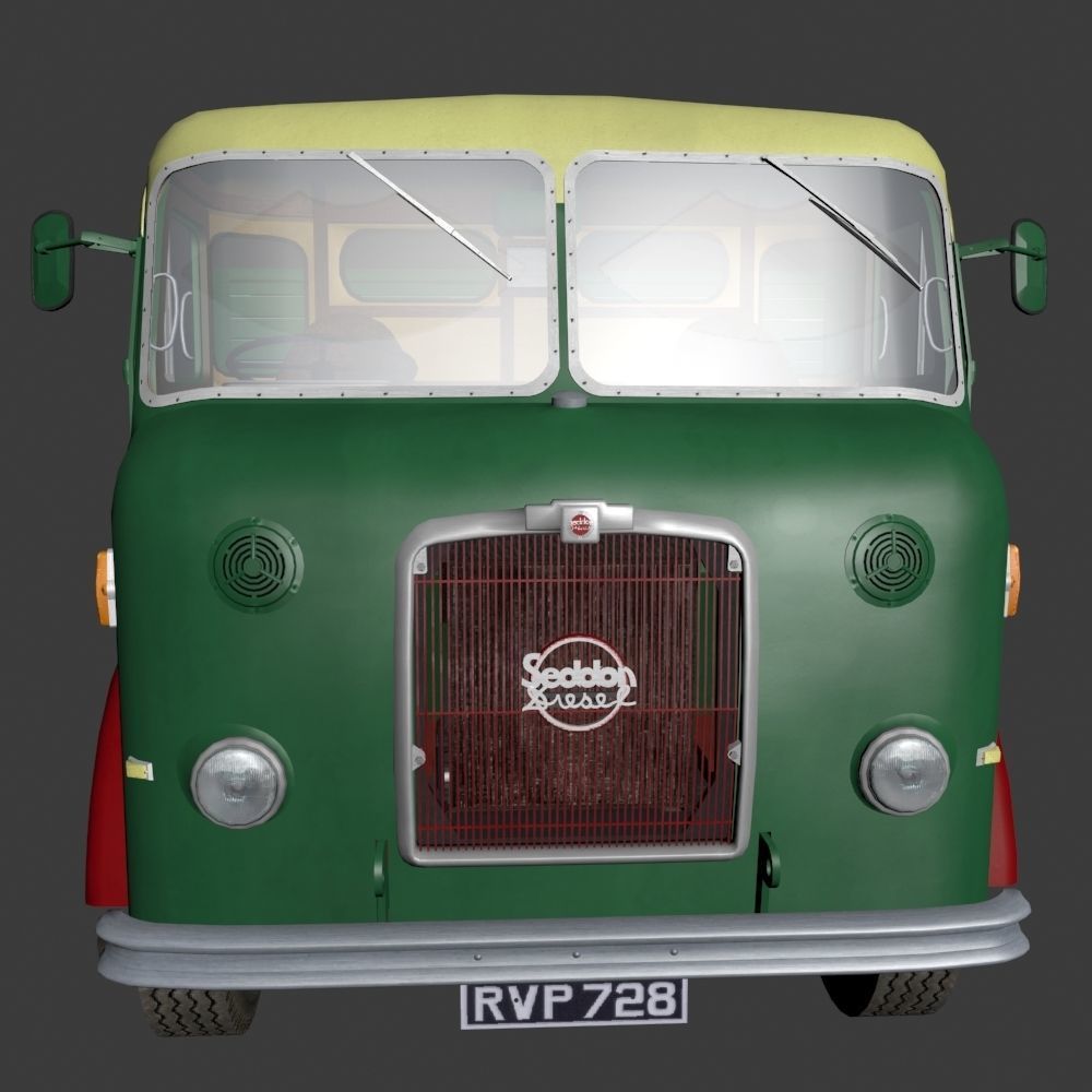 Seddon DD8 Lorry Low-poly 3D model_8