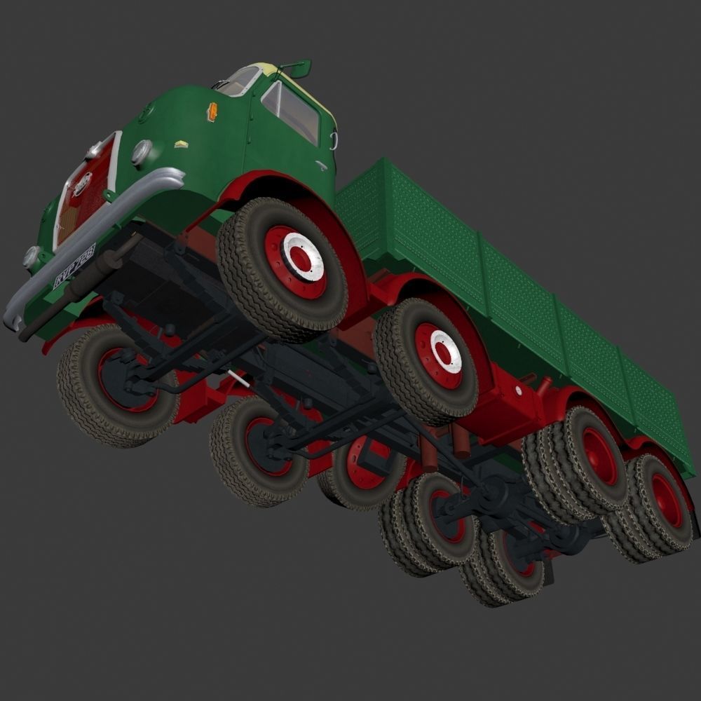 Seddon DD8 Lorry Low-poly 3D model_5