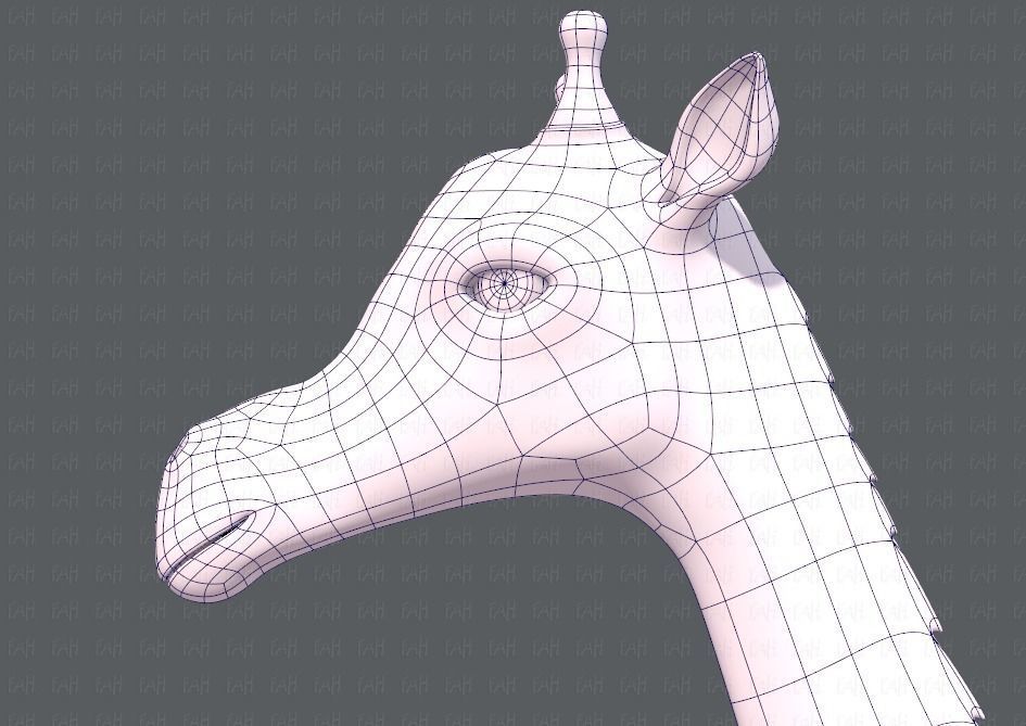 Giraffe V01 Low-poly 3D model_31