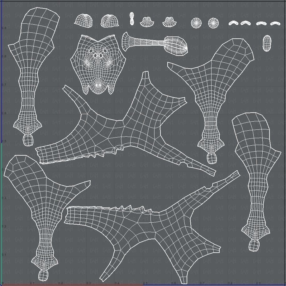 Giraffe V01 Low-poly 3D model_43