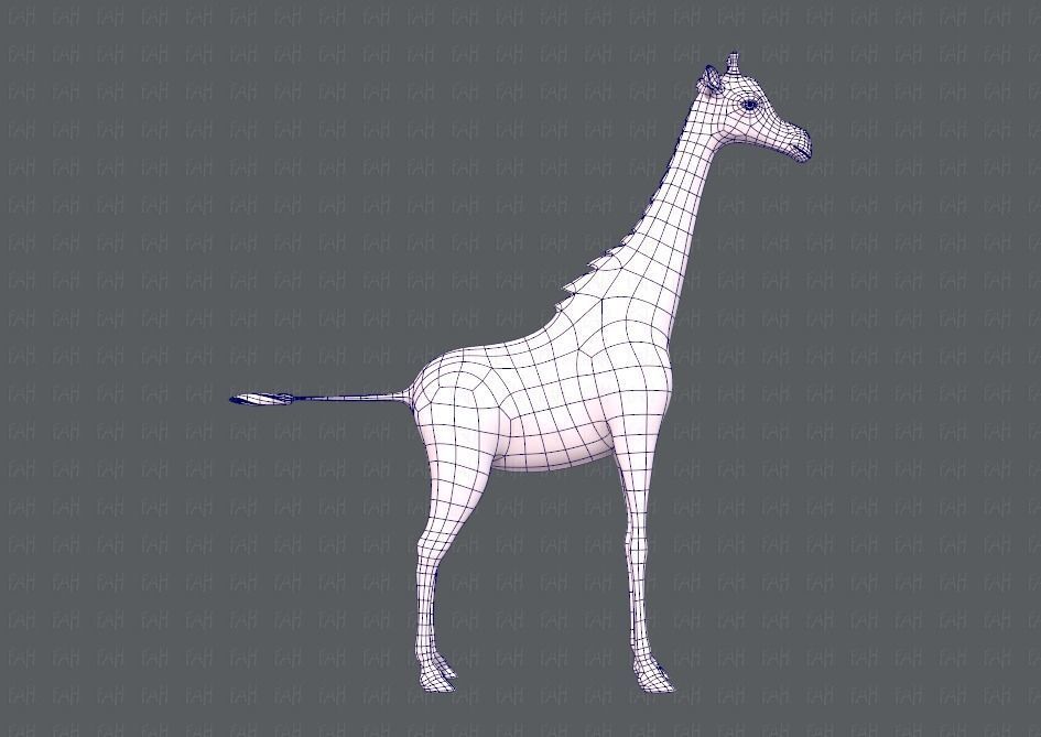Giraffe V01 Low-poly 3D model_11