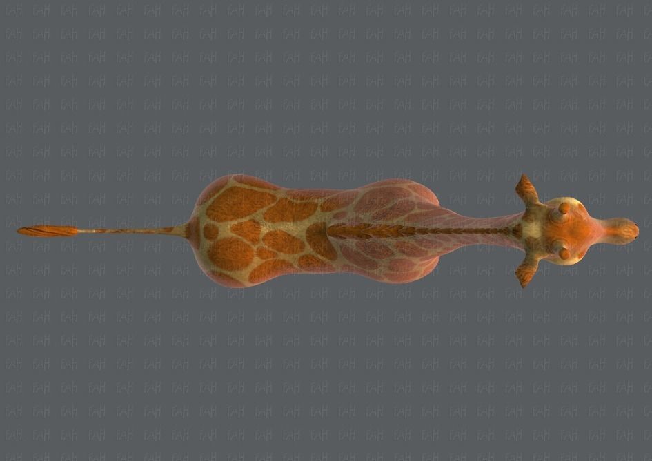 Giraffe V01 Low-poly 3D model_33