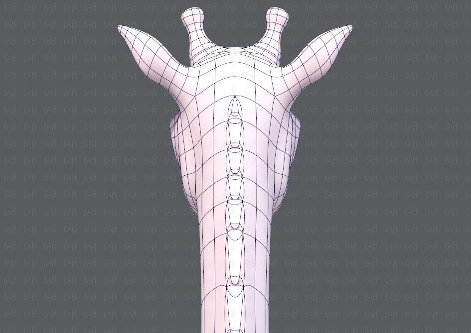 Giraffe V01 Low-poly 3D model_29