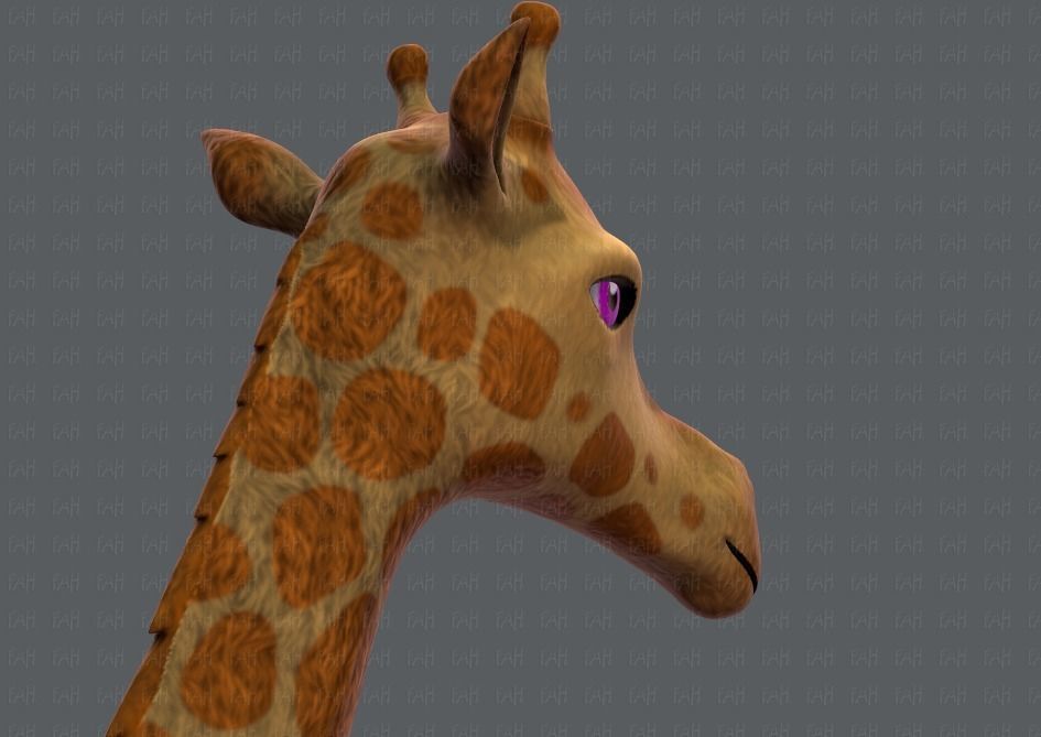 Giraffe V01 Low-poly 3D model_20
