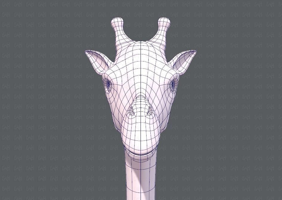 Giraffe V01 Low-poly 3D model_25