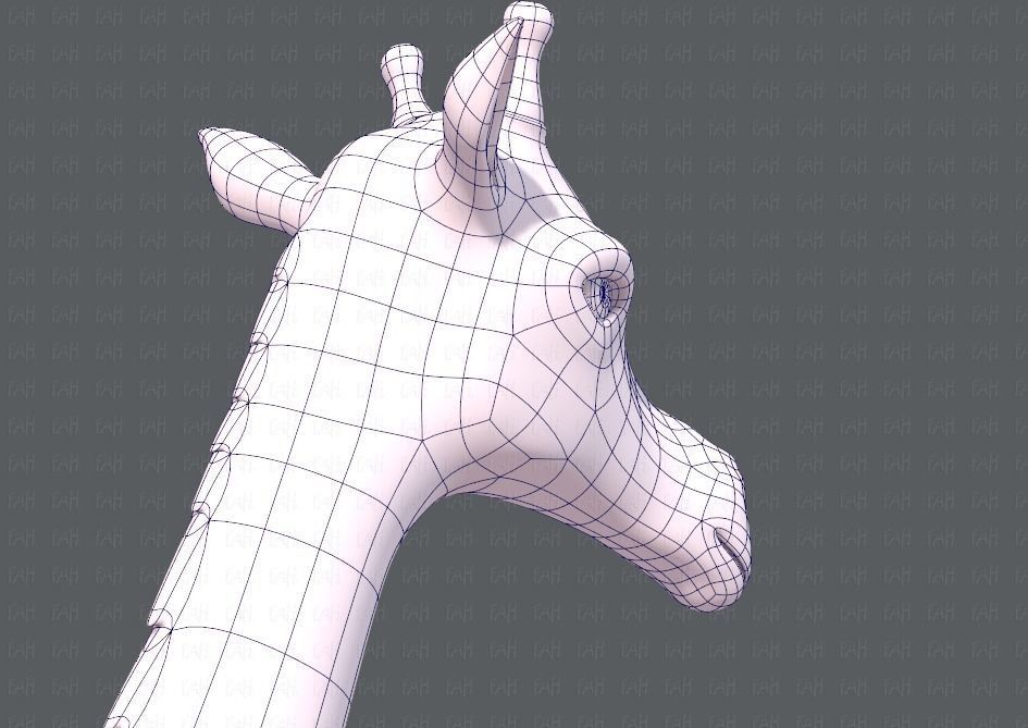 Giraffe V01 Low-poly 3D model_28