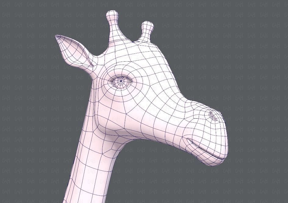 Giraffe V01 Low-poly 3D model_26
