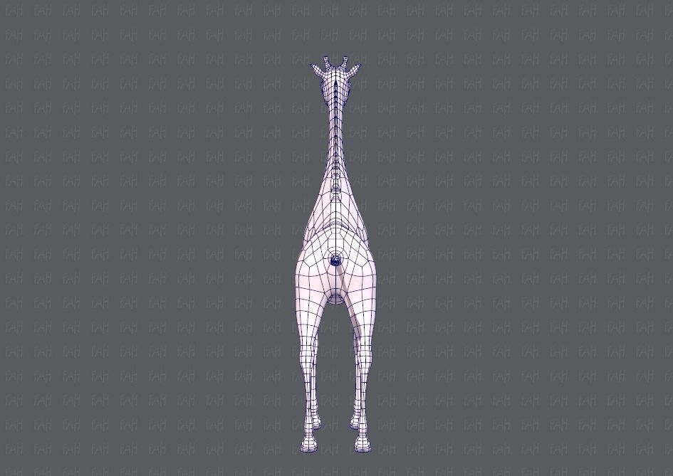Giraffe V01 Low-poly 3D model_13