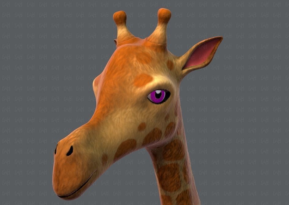 Giraffe V01 Low-poly 3D model_41