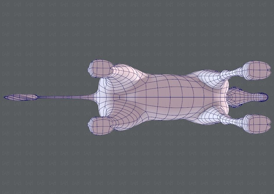 Giraffe V01 Low-poly 3D model_36