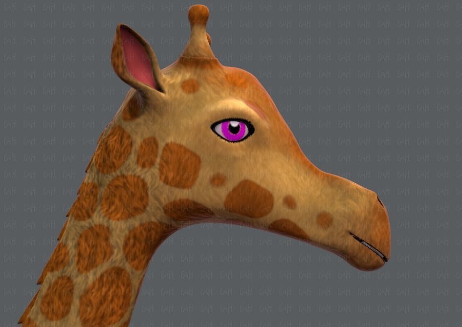 Giraffe V01 Low-poly 3D model_19