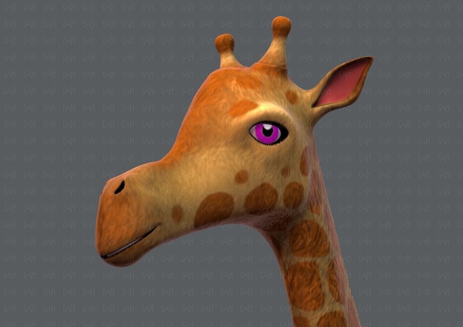 Giraffe V01 Low-poly 3D model_24