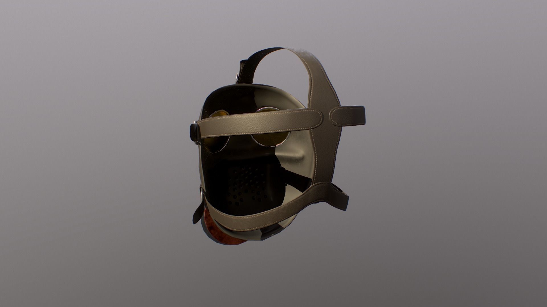 Gas Mask game ready Low-poly 3D model_4