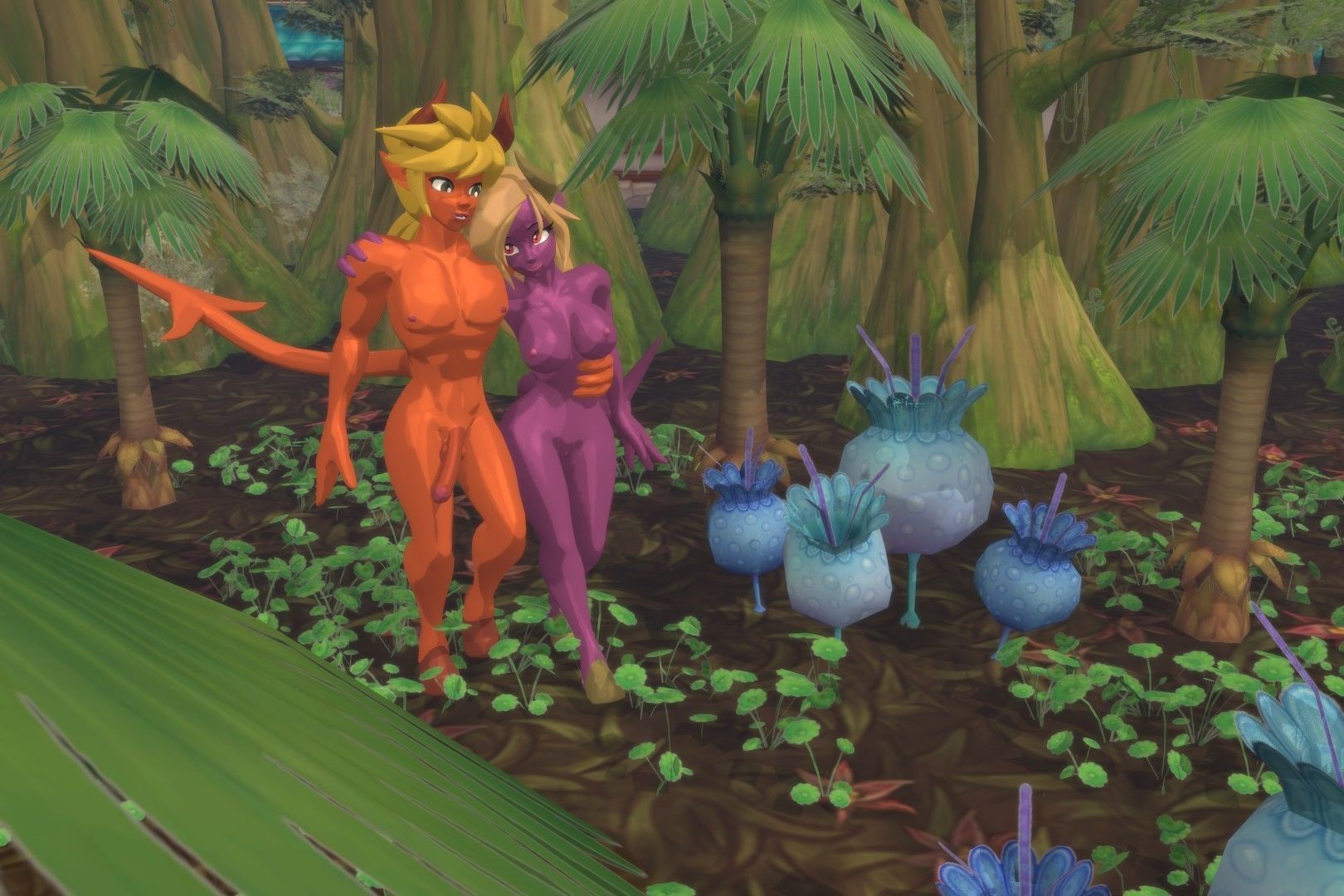 Acheron Devilish Nude Low-poly 3D model_3