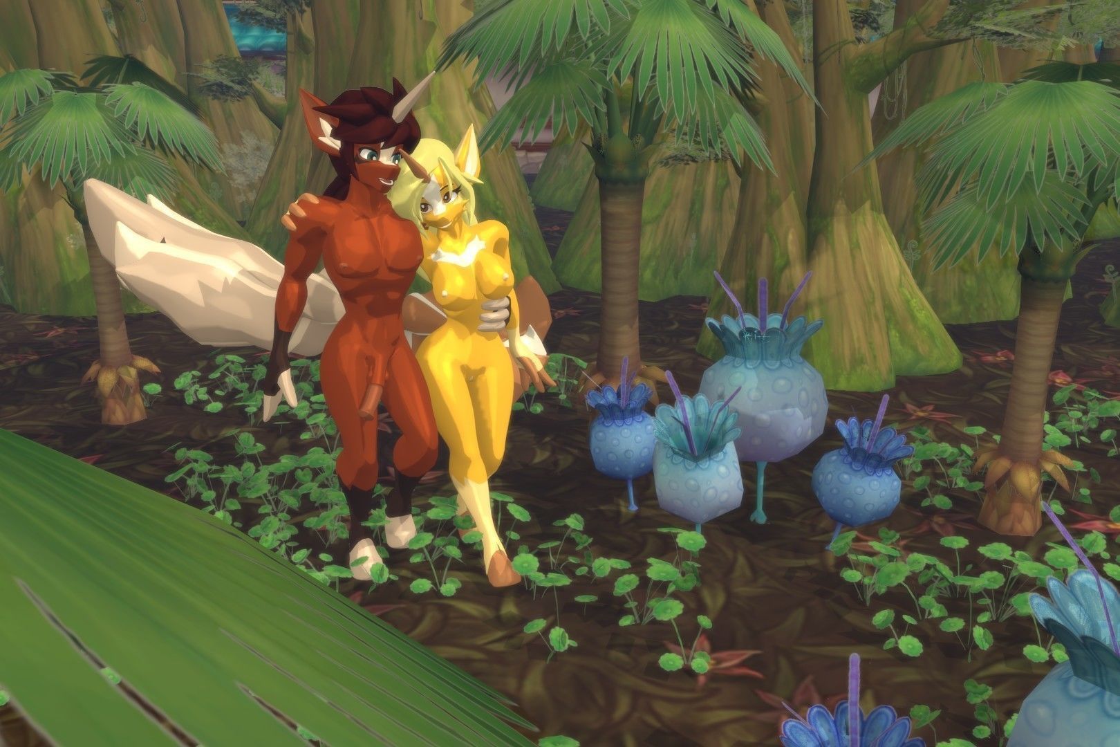 Acheron Unicorn Nude Low-poly 3D model_15