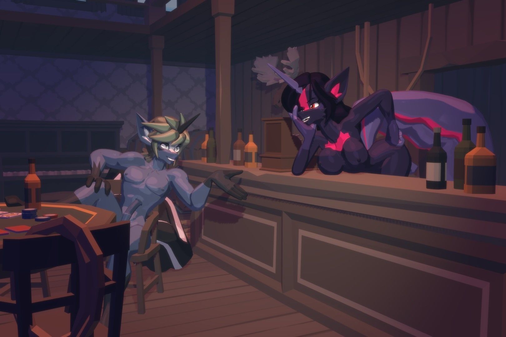 Acheron Unicorn Nude Low-poly 3D model_17