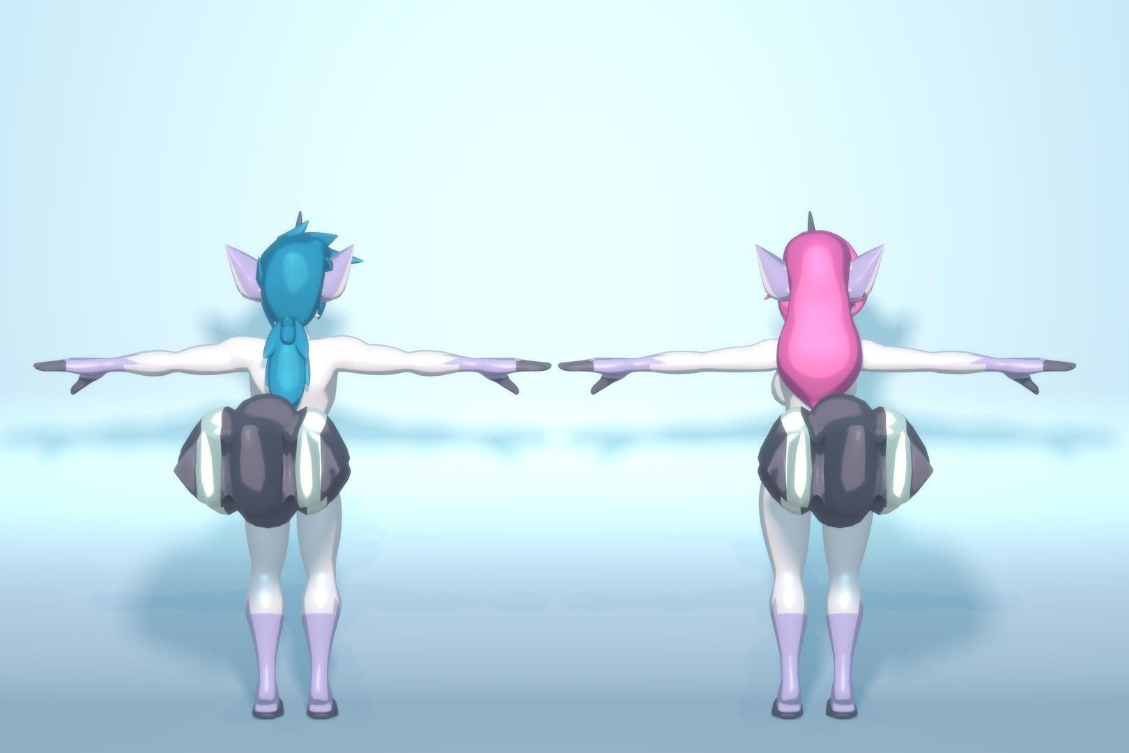 Acheron Unicorn Nude Low-poly 3D model_6