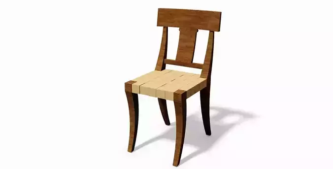 Chair wooden 3D print model