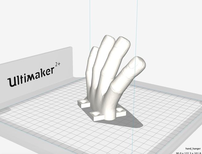 hand coat hanger 3D print model