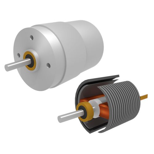 DC Electric Motor 2 coils 3D model