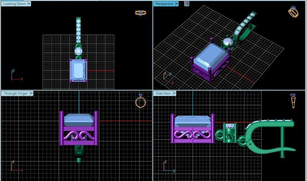 Earrings 58 3D print model_6