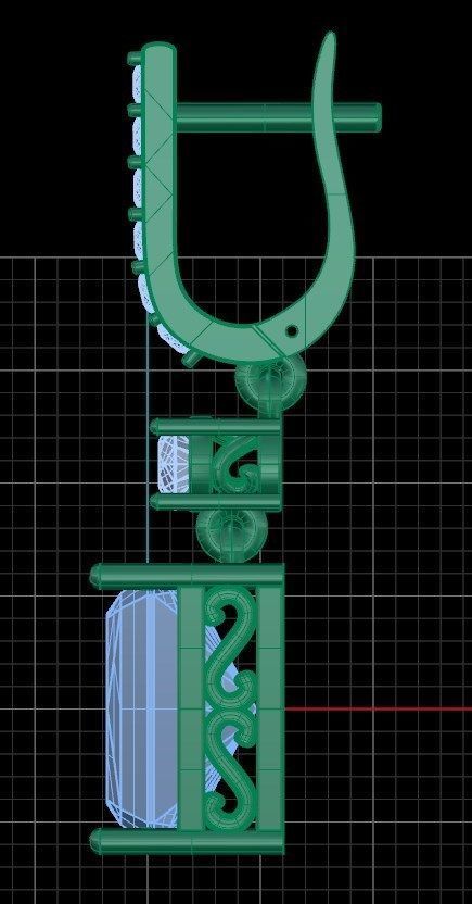 Earrings 58 3D print model_10