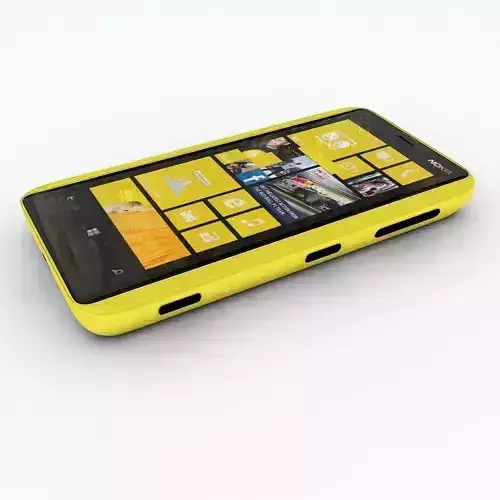 Nokia Lumia 620 Yellow 3D model