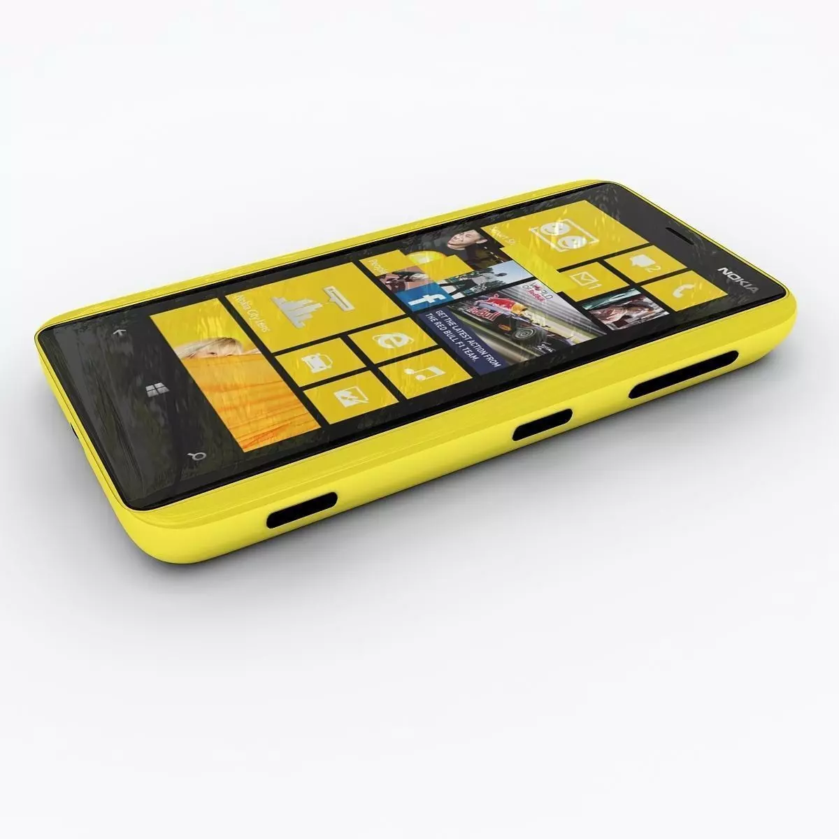 Nokia Lumia 620 Yellow 3D model_0