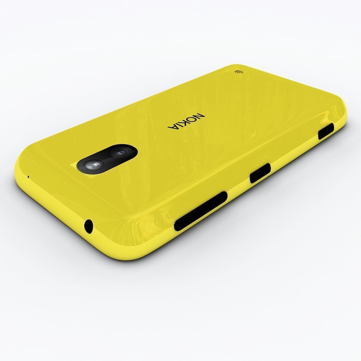 Nokia Lumia 620 Yellow 3D model_2