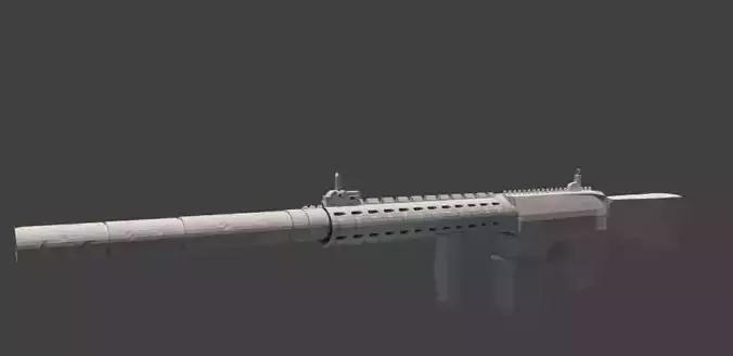 Sniper Gun SR25 PJ25 3D model