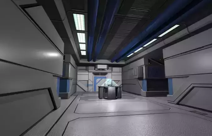 Sci Fi Level Builder Low-poly 3D model