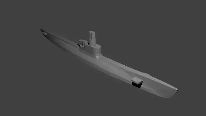 Italian Foca Class Submarine Free 3D print model