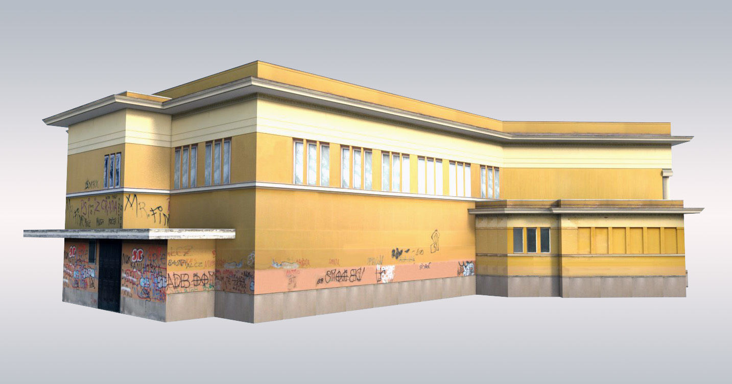 Classical Art Gallery Low-poly 3D model_1