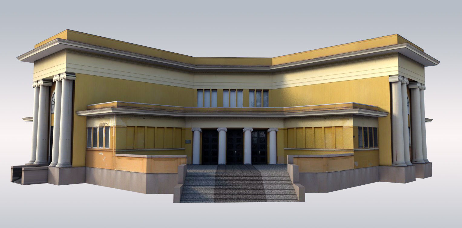 Classical Art Gallery Low-poly 3D model_2