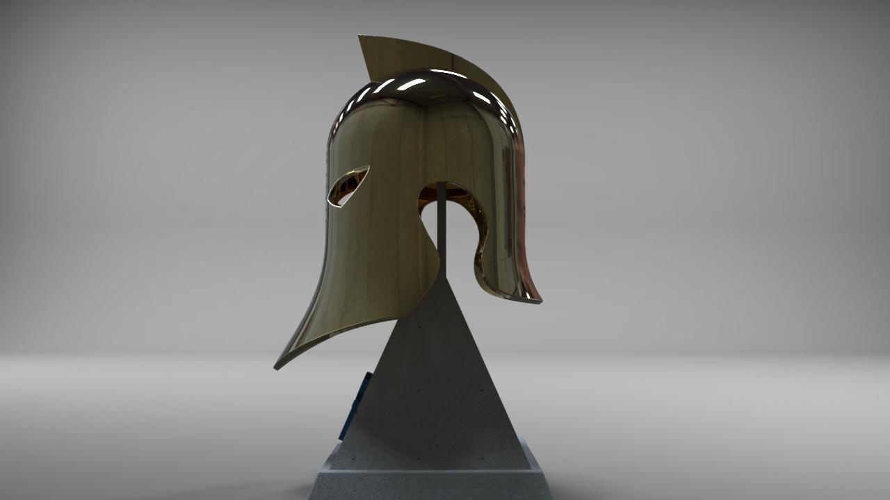 Dr Fate Helmet and stand 3D print model_1